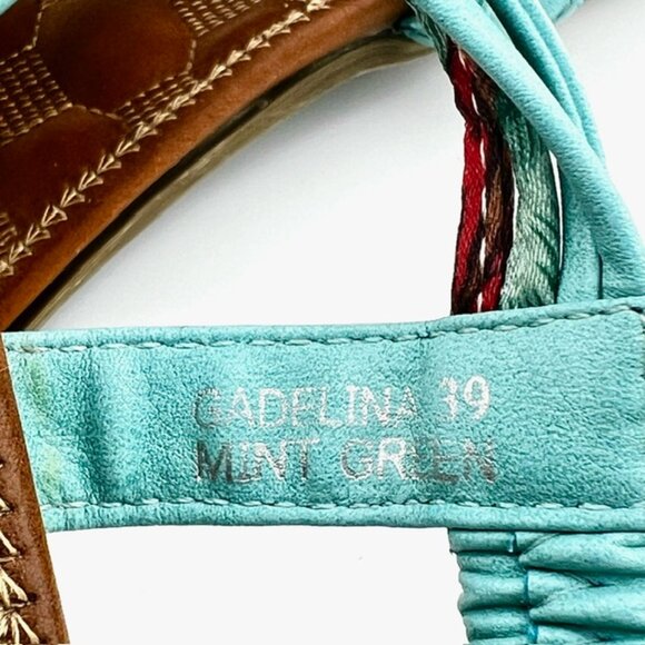 Patrizia by Spring Step Gadelina Sandals in Mint Green, Women's US 8.5, EU 39 - Picture 6 of 8